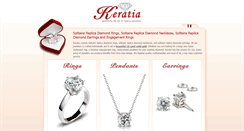 Desktop Screenshot of keratiareplicadiamonds.com