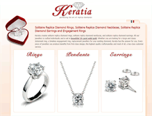 Tablet Screenshot of keratiareplicadiamonds.com